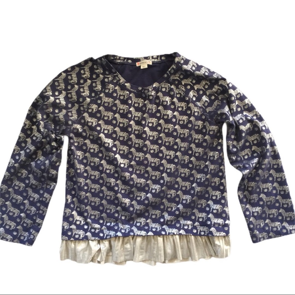 CREWCUTS Cozy Leggings & Top OUTFIT Silver Zebra - Picture 4 of 7